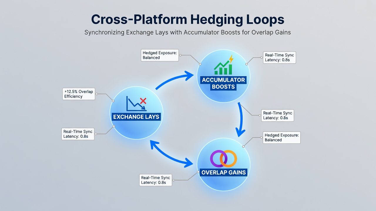 Screenshot showing accumulator boost interface synchronized with exchange lay odds