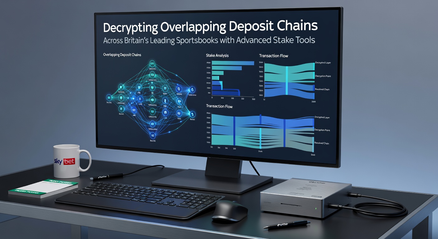 Detailed visualization of stake tool analytics breaking down deposit chain overlaps in British betting markets