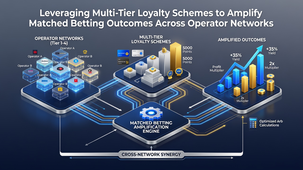 Flowchart of tier progression and bonus application in matched betting